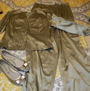 Two Piece Pants Suit